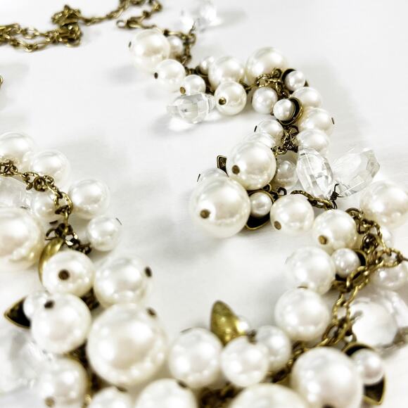 Chloe + Isabel Pearl + Crystal Drops Long Necklace - Picture 6 of 7